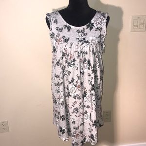 LUCKY BRAND floral tunic top! Sleeveless w/ruffles